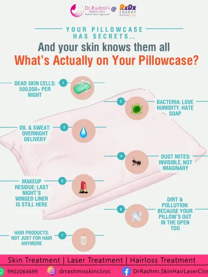 You can have the best skincare routine, but if your pillowcase isn't clean, you are laying your face on a collection of oil, sweat, and bacteria for eight hours. I recommend washing your pillowcase at least twice a week for healthier skin.