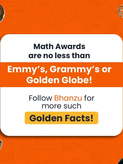 Math awards are no less glamorous than the Emmys or Grammys. Follow us for more golden facts about the world of mathematics.