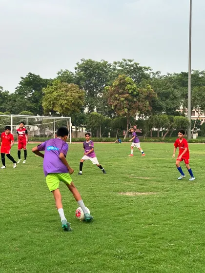 Another angle of our player controlling the midfield. We train our teams to dominate possession and dictate the pace of the game.