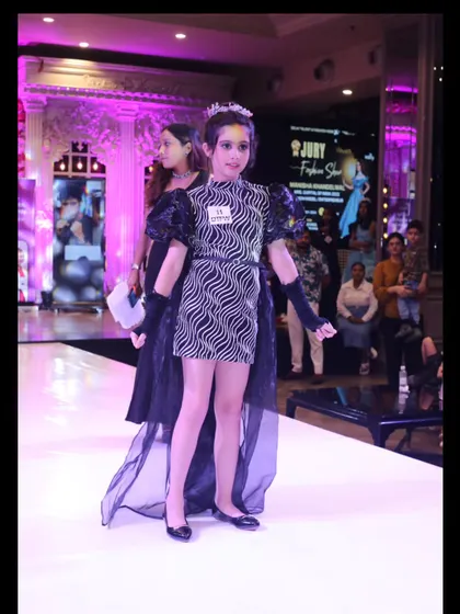 The audience and professional setup add to the grand experience for every participant in our Delhi fashion talent show.