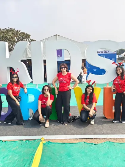 Another great team photo from a children's festival. These events are a wonderful opportunity for us to connect with the community and spread our love for playful learning.