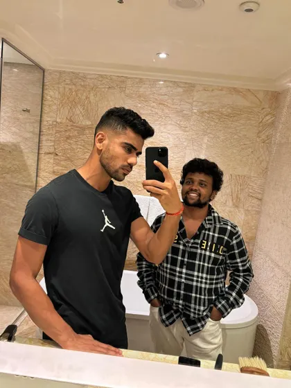 A happy selfie with Rajvardhan Hangargekar.