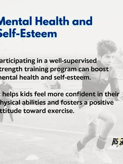 A well-supervised strength training program can significantly boost a child's mental health and self-esteem. This graphic explains how feeling more confident in their physical abilities fosters a positive, lifelong attitude toward exercise.