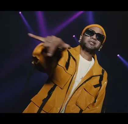 Benny Dayal in action during the BGMI music video shoot. The edgy, layered outfit was created to give him a unique, memorable look for the performance.