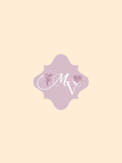 An alternate colorway for the custom wedding logo. I often provide couples with a few options so they can use their monogram flexibly across different items.