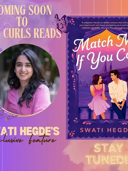 Another announcement for an exclusive feature. Getting press for my books is always a thrill and helps me reach new readers.