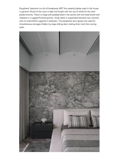 An excerpt from the Volume Zero feature on the daughter's bedroom.