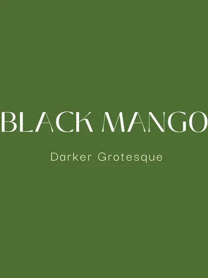 This pairing features Black Mango, an elegant serif font, with the more modern and clean Darker Grotesque. This contrast creates a balanced and stylish look suitable for premium consumer goods or editorial content.