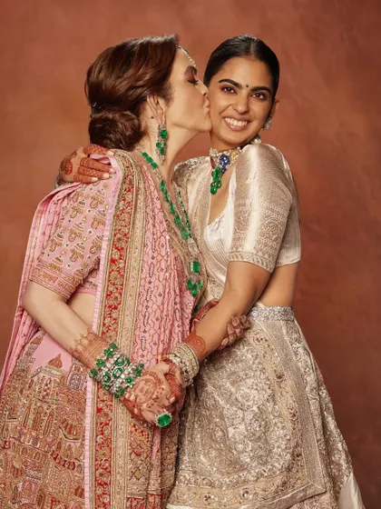 A heartwarming moment between Nita and Isha Ambani. It’s a privilege to style clients for such personal family occasions, creating looks that will be cherished in memories and photographs for years to come.