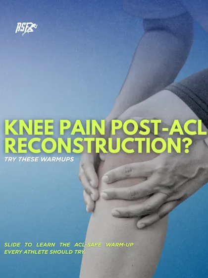 Experiencing knee pain after an ACL reconstruction is common, but it shouldn't stop your progress. The right warm-up can make all the difference. This series is designed to prepare your knee for the demands of training safely and effectively.