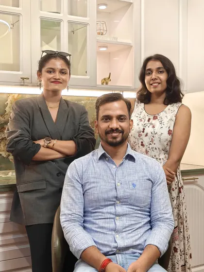 Our team members Mancy and Akshaya with their leader. We are blessed to have such inspiring individuals in our WallsToHome family.