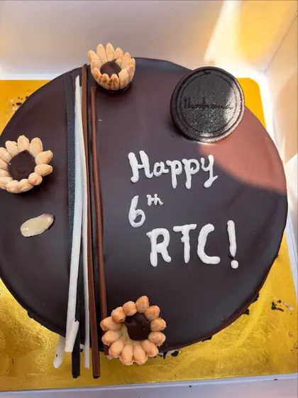 The celebration cake for RTC's 6th birthday.