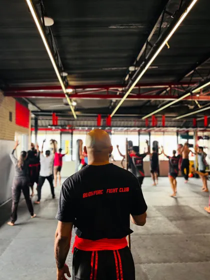 This is my view as a coach. I lead every session, ensuring each student is pushing their limits while maintaining proper form and discipline. We are building a community of warriors here in Namma Bengaluru, one class at a time.