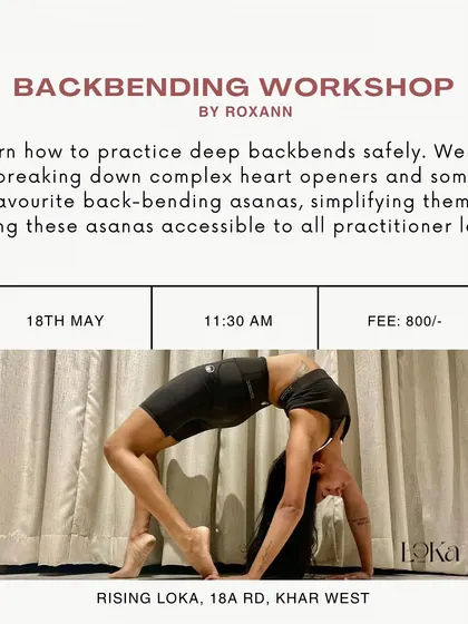We also offer specialized workshops like this Backbending session with Roxann. Here, we break down complex heart openers and make them accessible to all levels, focusing on how to practice deep backbends safely and holistically.