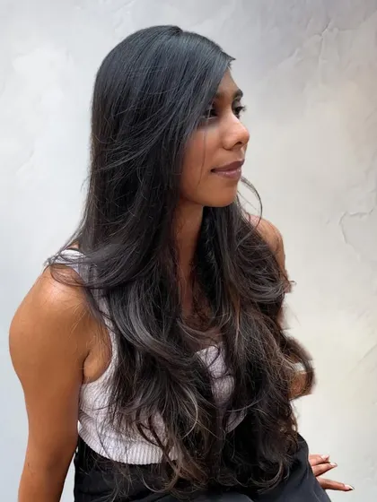 A beautiful, low-maintenance style for long hair.