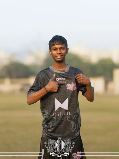 U17 Lion, proud of his jersey.