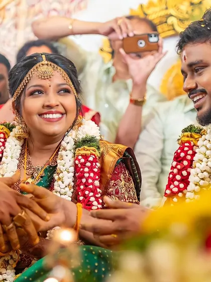 This candid shot from a wedding ceremony captures pure joy. My job is to handle the grooming so you can focus on making memories like this.