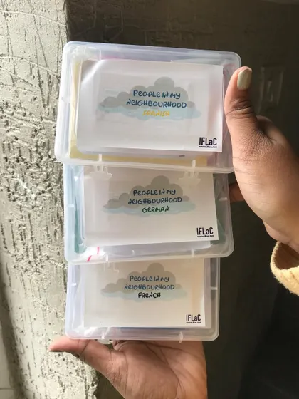 We have developed game kits for multiple languages, including Spanish, German, and French, to make learning interactive and fun.
