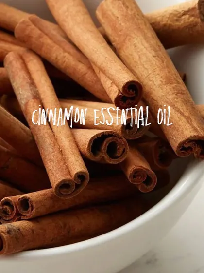 A touch of cinnamon essential oil adds a warm, stimulating element to some of our custom blends, helping to improve circulation and add a comforting scent.