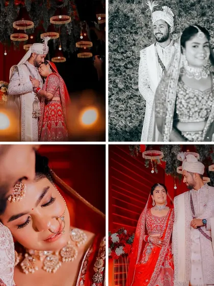 A collection of romantic portraits from the wedding day. We mix classic poses with candid moments, including a timeless black and white shot, to give you a variety of beautiful images to remember your day by.