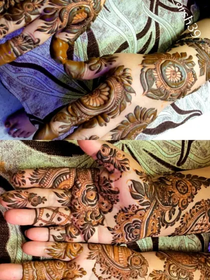 A collage showing a bold, modern floral design. This style is great for making a fashion statement at any celebration.