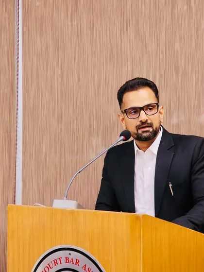 Addressing my colleagues at the Rohini Court Bar Association. My role as a leader in the legal community is built on the same principles I bring to my cases: integrity, transparency, and a commitment to positive change.