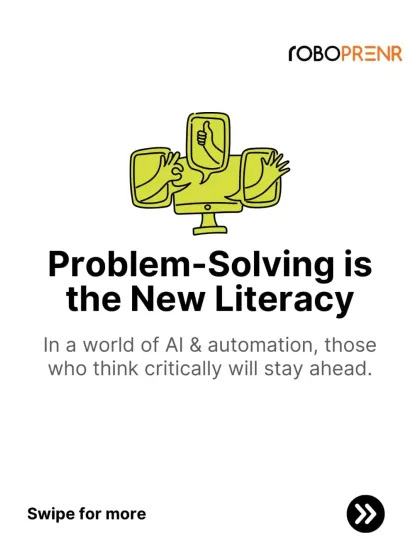 In a world of AI and automation, problem-solving is the new literacy. We focus on teaching kids how to think critically, ensuring they will always stay ahead of the curve.