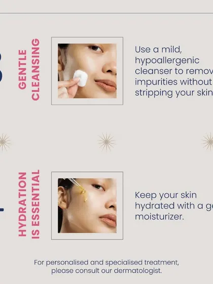To care for sensitive skin, use a mild, hypoallergenic cleanser to remove impurities without stripping your skin, and always keep it hydrated with a gentle moisturizer.