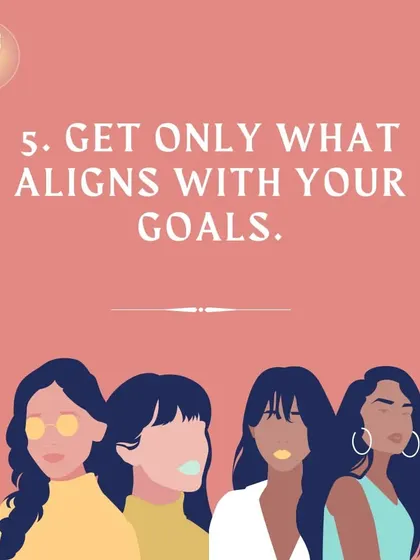 When you shop, only get what aligns with your goals and your style vision board. This ensures every purchase is intentional.