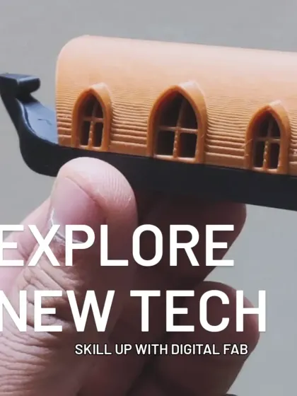 Go from digital design to physical object in hours. This 3D printed model of a Kettuvallam houseboat shows how you can use our digital fabrication lab to create detailed prototypes, custom parts, or unique art pieces.