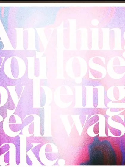 Being real is the only way to live. Anything you lose by being your authentic self was not meant for you. This is a reminder to be true to yourself and attract people who love you for it.