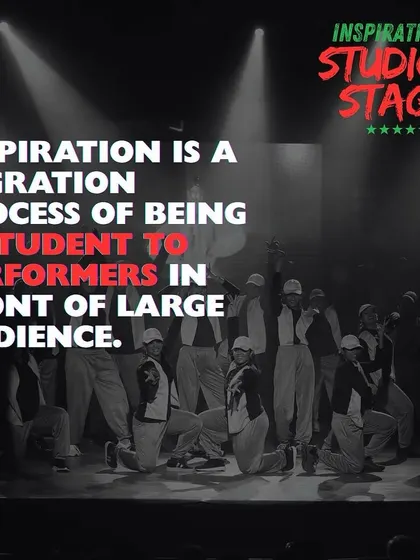 "Inspirations" is the migration process from being a student to becoming a performer in front of a large audience. It's a transformative journey for every dancer.