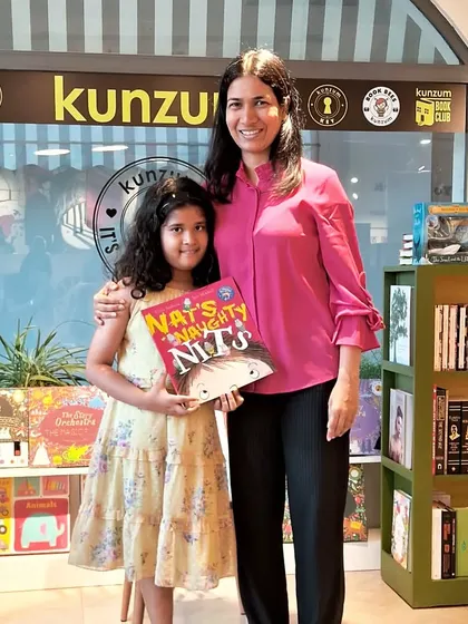 Congratulations to this little bookworm! She successfully completed all her adventures at our "Summer in a Bookshop" camp and received a new book as a prize.