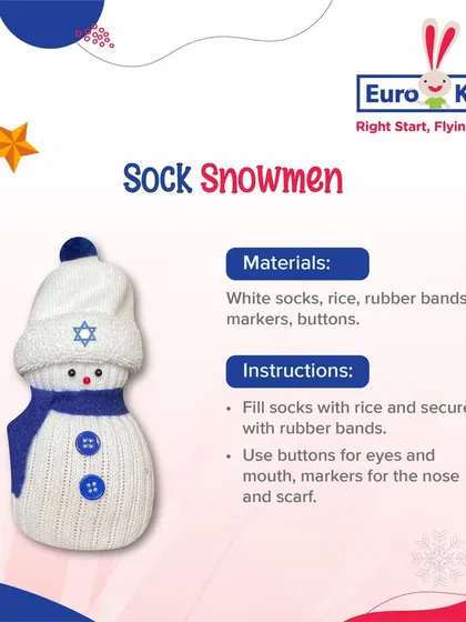 Build a snowman without the snow. This clever DIY uses a white sock and rice to create a cute sock snowman, a great sensory and craft activity for a cozy winter day.