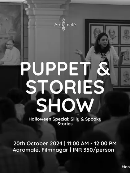 A poster for our Halloween special, filled with silly and spooky stories. The witches, monsters, and pirates come out to play and sing some "boo" songs.