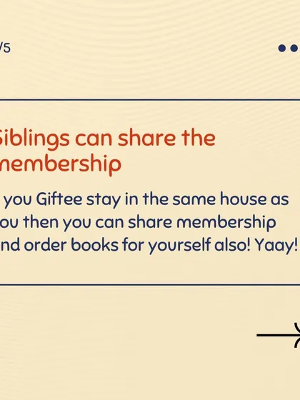 A library membership is the best Diwali gift for a child. It's a sustainable, value for money present that the whole family can enjoy. We even gift wrap the first set of books to make it extra special.