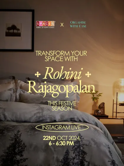 I partnered with Spaces for an Instagram Live session to share tips on transforming your space for the festive season. It was a great opportunity to answer your questions in real-time.