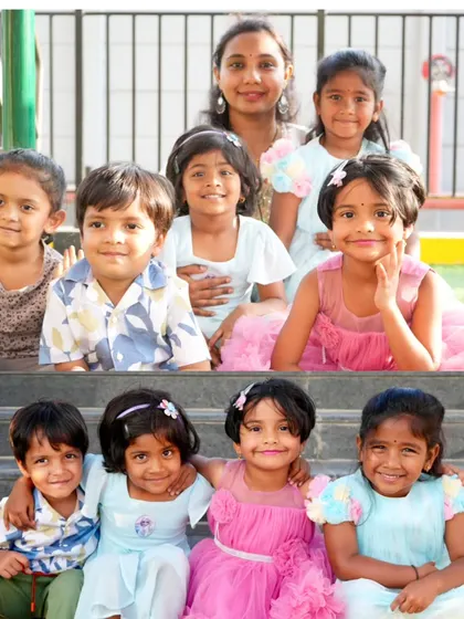 Posing with the kids during our celebration. Moments like these remind me why I started this journey.