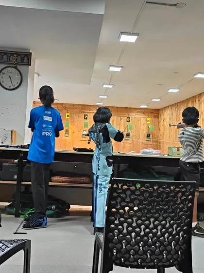 Young athletes learning the fundamentals of both rifle and pistol shooting. My youth programs are designed to be accessible and safe, using .177 caliber air guns that are easy for kids to handle confidently under expert guidance.