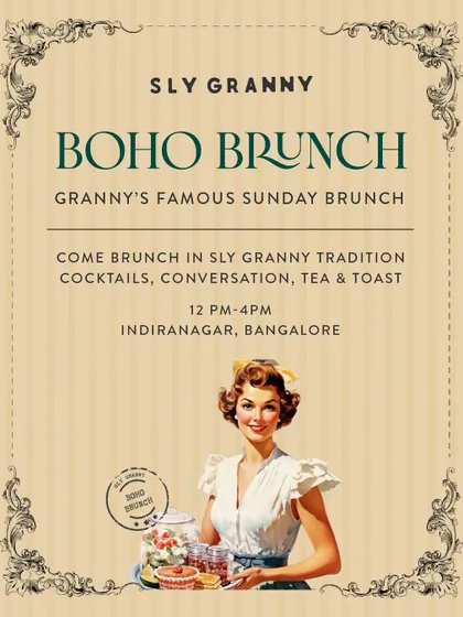 An invitation to my famous Sunday Boho Brunch. Come for the cocktails, conversation, tea, and toast.