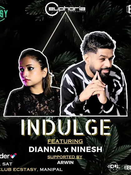 The flyer for "Indulge" in Manipal, a Soul Cast showcase where I performed a featured set.