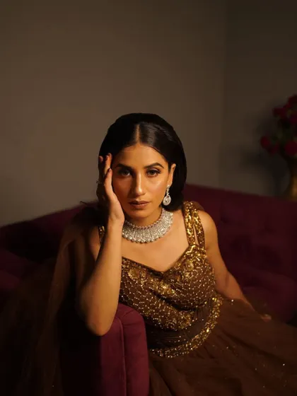 A simple, poised, and elegant look. This demonstrates how a clean base, defined brows, and a touch of sparkle can create a powerful and sophisticated effect.