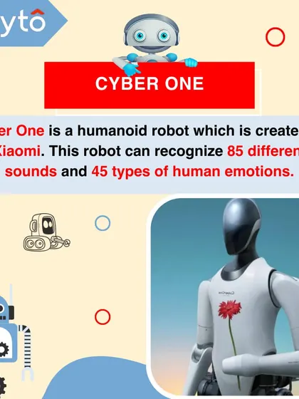 Xiaomi's Cyber One is a humanoid robot that can recognize 85 different sounds and 45 types of human emotions, pushing the boundaries of human-robot interaction.