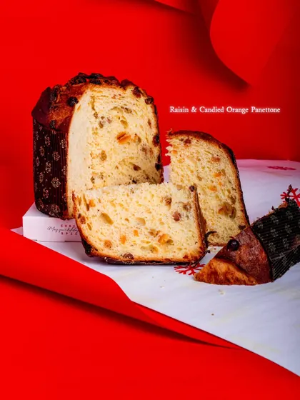 My classic Raisin & Candied Orange Panettone.