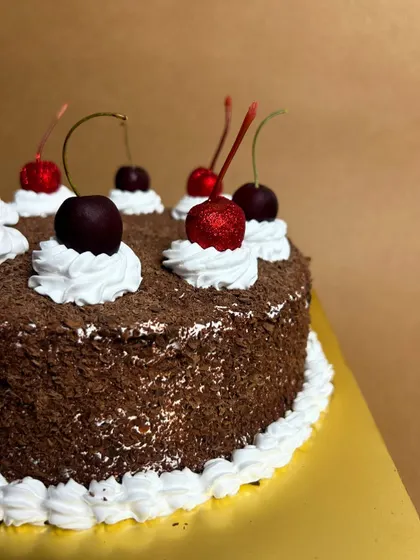 My Memory-Lane Black Forest cake is a modern take on a classic Indian bakery favorite. I use fresh Himachal cherries to elevate this nostalgic treat.