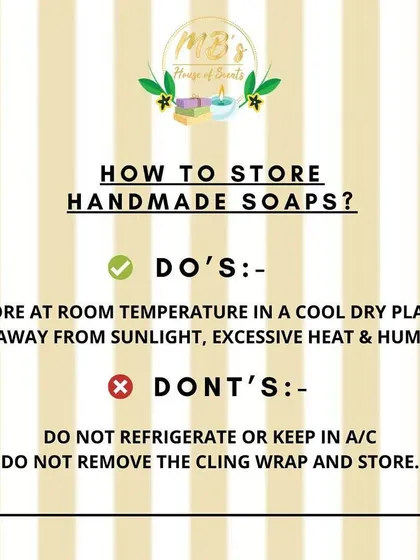 My handcrafted soaps are different from commercial ones because they contain natural glycerin and essential oils. This guide explains the best way to store them to preserve their freshness and fragrance.