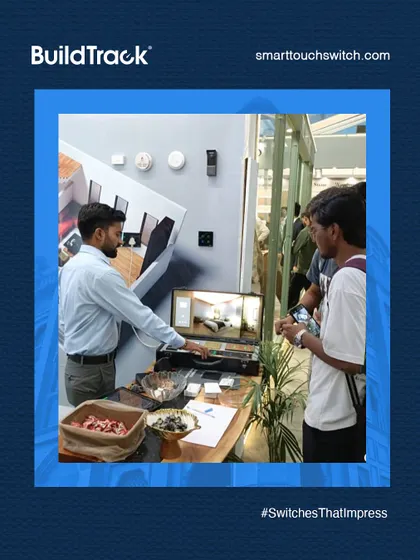 A glimpse from our successful showcase at the IIA Jodhpur 2025 event, where we brought the future of smart living to an engaged audience.