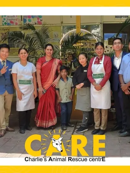 A group photo with the wonderful team from Taj Westend during their CSR visit. Their time and support mean the world to us and our animals.