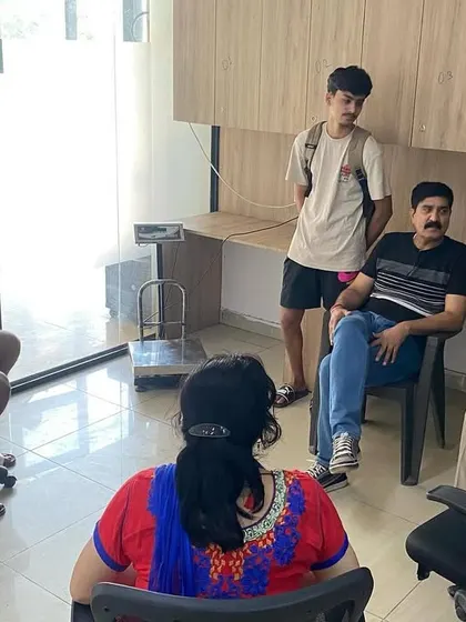 A group discussion involving coaches, parents, and a student. These feedback sessions help us align our goals and ensure that each child receives the best possible support on their Taekwondo journey.