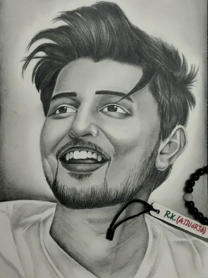 A darker, more contrasted version of my Darshan Raval portrait. Adjusting the lighting can really change the mood of a graphite sketch.